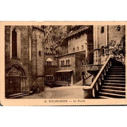 CPA Rocamadour Le Parvis ancien