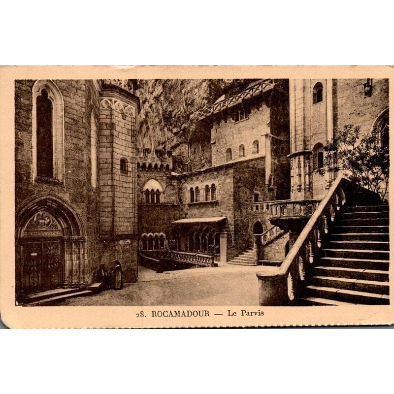 CPA Rocamadour Le Parvis ancien