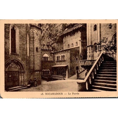CPA Rocamadour Le Parvis ancien