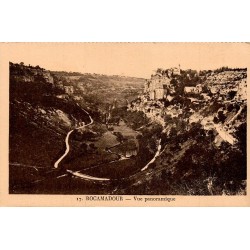 CPA Rocamadour vue panoramique