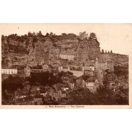 CPA Rocamadour vue générale ancienne