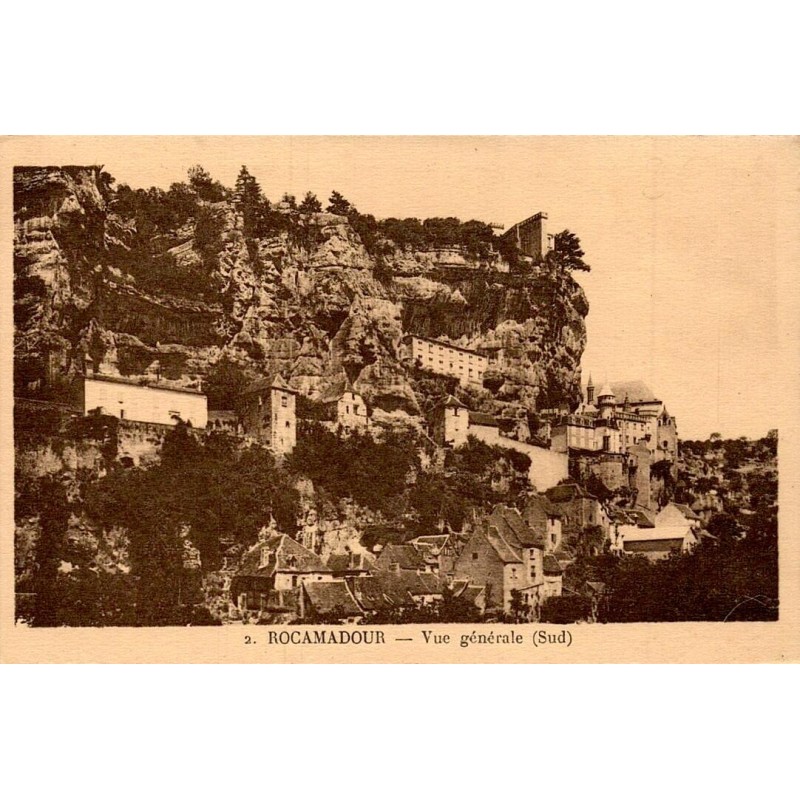 2 - ROCAMADOUR - Vue générale (Sud)
