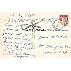 Carte postale ancienne Marseille – Place Castellane, Fontaine | CPA urbaine