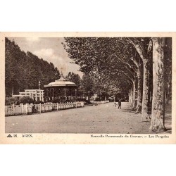 CPA Agen promenade du Gravier pergolas