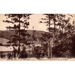 Carte postale ancienne La Bastide-Puylaurent paysage sur la Trappe de Notre-Dame des Neiges Lozère édition ND
