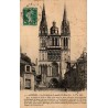 Carte postale ancienne Angers la Cathédrale montée de Saint-Maurice Maine-et-Loire édition LV Phot vue urbaine historique