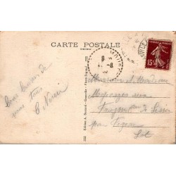 Granville Le Roc vu des Villas de la Falaise CPA Granville Artistique 85