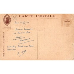 Reims Cathédrale Détail de la Façade en Ruine 1919 CPA Guerre 14-18