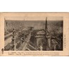 Carte postale ancienne Reims septembre 1914 quartier Cérès en feu vu du transept de la cathédrale Marne Première Guerre mondiale