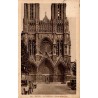 Carte postale ancienne Reims La Cathédrale détails artistiques Marne sculptures et décor gothique du monument
