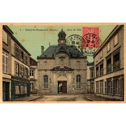 Carte postale ancienne Vitry-le-François Hôtel de Ville Marne vue du principal bâtiment administratif historique
