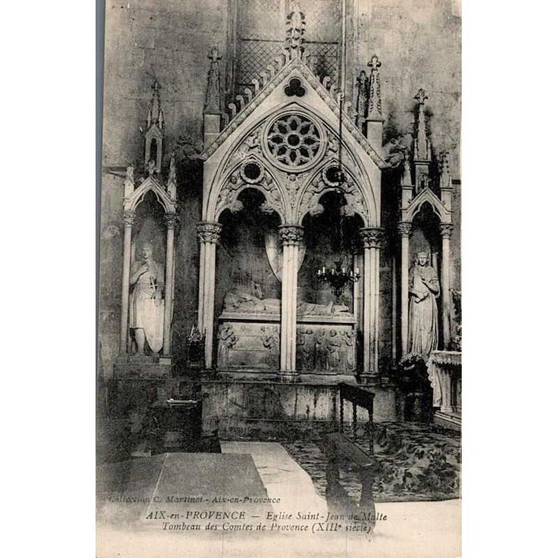 AIX EN PROVENCE - Eglise St-Jean de Malte - Tombeau des comptes de Provence
