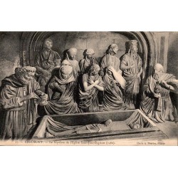 Carte postale ancienne Chaumont Le Sépulcre de l’église Saint-Jean-Baptiste 1460 Haute-Marne sculpture religieuse médiévale