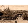 Carte postale ancienne montrant une vue panoramique de la place de la Carrière à Nancy en Meurthe-et-Moselle.