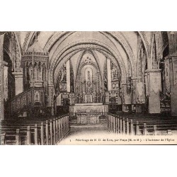 Praye Intérieur de l’Église Notre-Dame de Sion Carte Postale Ancienne 54