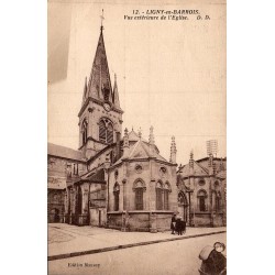 Carte postale ancienne de l’église Notre-Dame-des-Vertus à Ligny-en-Barrois.