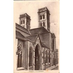 Carte postale ancienne de la cathédrale Notre-Dame de Verdun.