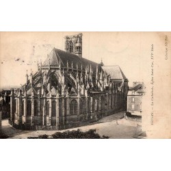 Carte postale ancienne de Nevers montrant la cathédrale Saint-Cyr-et-Sainte-Julitte