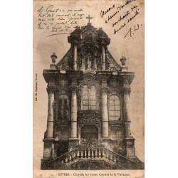 Carte postale ancienne de Nevers montrant la chapelle de l’ancien couvent de la Visitation