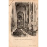 Carte postale ancienne de Nevers montrant la nef de l’église Saint-Étienne