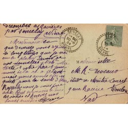 Chiddes-Semelay Les Rochers de la Baume CPA Nièvre