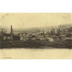 Reproduction de carte postale ancienne des Aciéries de Longwy Collection Cartes d'Autrefois Meurthe-et-Moselle