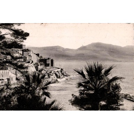 Carte postale ancienne de la Corniche et de l’Anse du Prophète à Marseille montrant la côte méditerranéenne historique