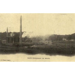 Reproduction de carte postale ancienne Hauts Fourneaux de la Providence Réhon Collection Cartes d'Autrefois Meurthe-et-Moselle