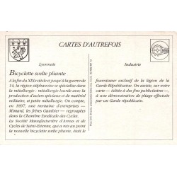 Saint-Étienne - Reproduction Carte Ancienne Collection Cartes d'Autrefois Bicyclette Svelte