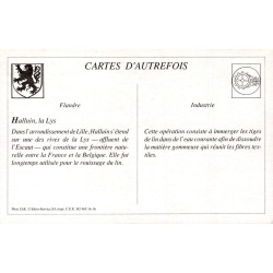 Halluin - Reproduction Carte Ancienne Collection Cartes d'Autrefois La Lys