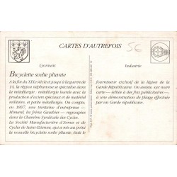 Saint-Étienne - Reproduction Carte Ancienne Collection Cartes d'Autrefois Bicyclette Svelte