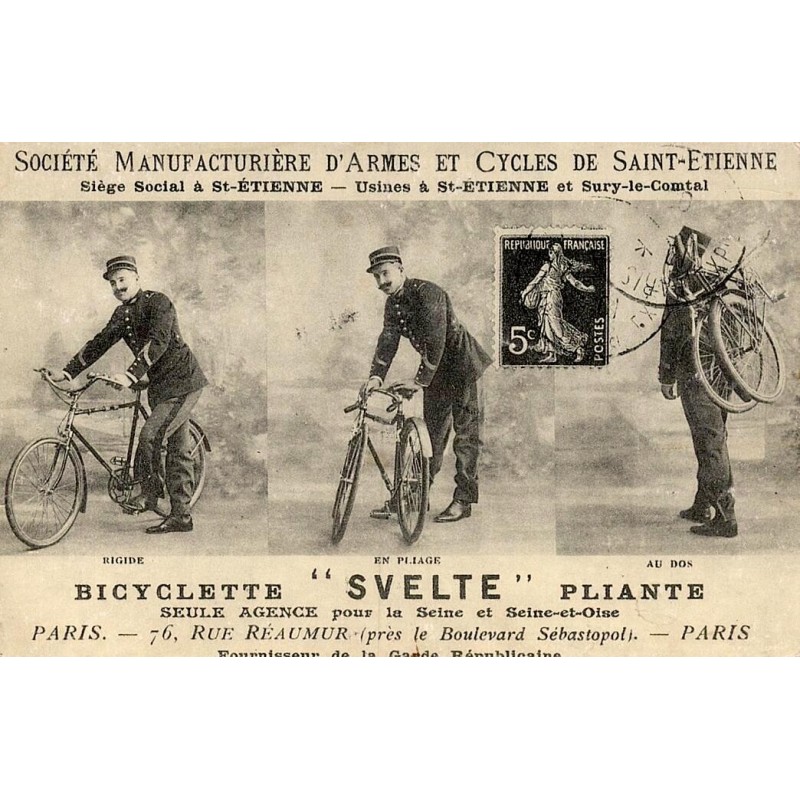 BICYCLETTE SVELTE PLIANTE - SOCIETE MANUFACTURIERE D'ARMES ET CYLCE DE SAINT ETIENNE