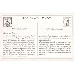 Paris - Reproduction Carte Ancienne Collection Cartes d'Autrefois Montreur d'Ours