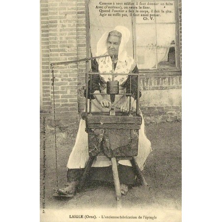 Reproduction de carte postale ancienne L'Aigle ancienne fabrication de l'épingle Collection Cartes d'Autrefois Orne