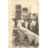 Reproduction de carte postale ancienne Dunkerque pêcheurs de harengs raccommodant leurs filets Collection