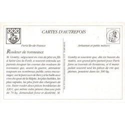 Paris - Reproduction Carte Ancienne Collection Cartes d'Autrefois Marchand de Tonneaux