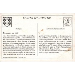 Bretagne - Reproduction Carte Ancienne Collection Cartes d'Autrefois Bordeuse sur Tulle