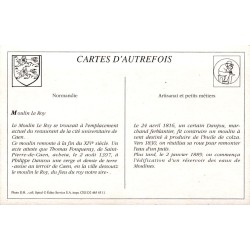 Caen - Reproduction Carte Ancienne Collection Cartes d'Autrefois Moulin Leroy
