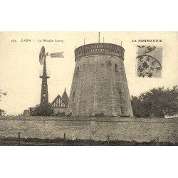 Reproduction de carte postale ancienne Caen Le Moulin Leroy Collection Cartes d'Autrefois Calvados