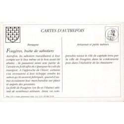 Fougères - Reproduction Carte Ancienne Collection Cartes d'Autrefois Hutte de Sabotiers