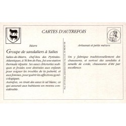 Salies-de-Béarn - Reproduction Carte Ancienne Collection Cartes d'Autrefois Groupe de Sandaliers