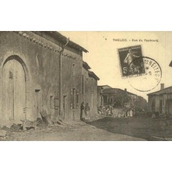 Reproduction de carte postale ancienne Thélod rue du Faubourg Collection Cartes d'Autrefois Meurthe-et-Moselle