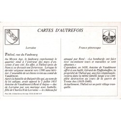 Thélod - Reproduction Carte Ancienne Collection Cartes d'Autrefois Rue du Faubourg