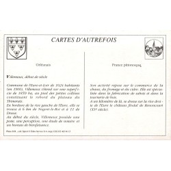 Villemeux-sur-Eure - Reproduction Carte Ancienne Collection Cartes d'Autrefois Bords de l'Eure