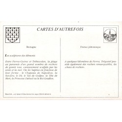 Trégastel-Plage - Reproduction Carte Ancienne Collection Cartes d'Autrefois Rocher du Père Éternel