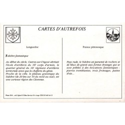 Artillerie - Reproduction Carte Ancienne Collection Cartes d'Autrefois Batteries Attelées au Rocher Tremblant