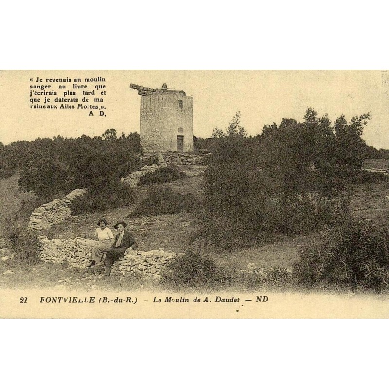 21 - FONTVIELLE - Le Moulin de A. Daudet -- ND