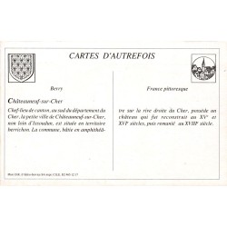 Châteauneuf-sur-Cher - Reproduction Carte Ancienne Collection Cartes d'Autrefois Rue de la Chaussée
