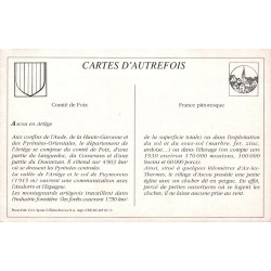 Ascou - Reproduction Carte Ancienne Collection Cartes d'Autrefois Place de l'Église