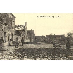Reproduction de carte postale ancienne Obsonville la Place Collection Cartes d'Autrefois Loiret